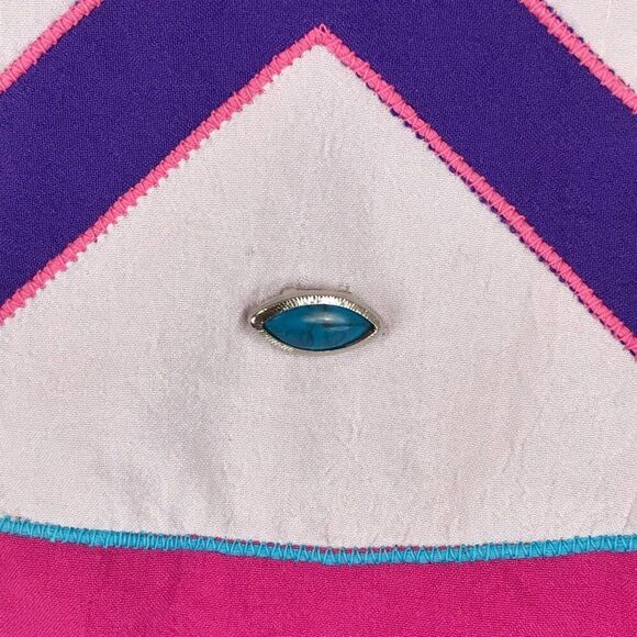 Vintage GVL Originals Collared Geometric Top Women's Plus 1X Aztec Embellished - Picture 7 of 13